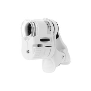 Lupa 60 X con led y Pinza P/Celu